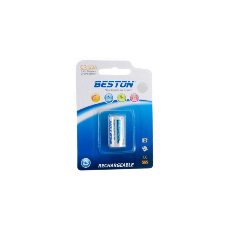 Акумулятор Beston CR123A (16340) 600mAh Lithium (AAB1844)