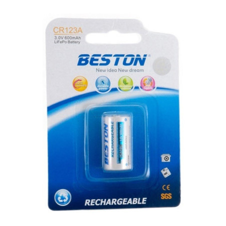 Акумулятор Beston CR123A (16340) 600mAh Lithium (AAB1844)