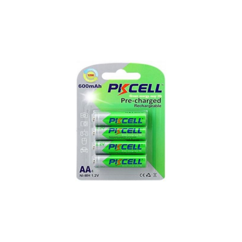 Акумулятор PkCell AA R6 NiMH 600mAh * 4 (PC/AA600-4BA)