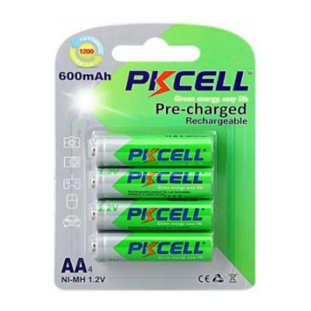 Акумулятор PkCell AA R6 NiMH 600mAh * 4 (PC/AA600-4BA)