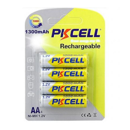 Акумулятор PkCell AA R6 NiMH 1300mAh * 4 (PC/AA1300-4BR)