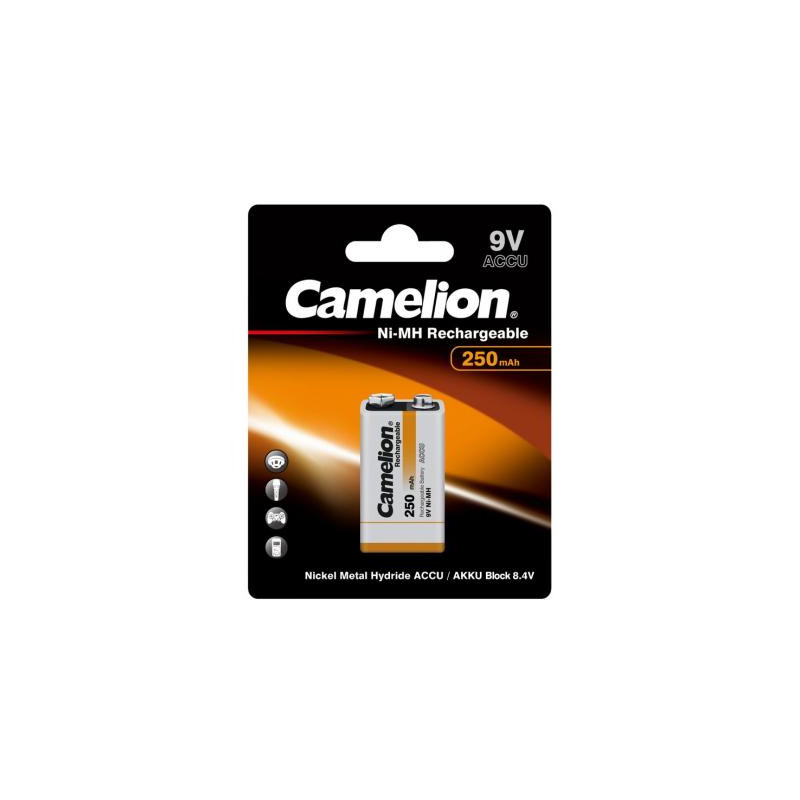 Акумулятор Крона 250mAh Ni-MH * 1 6F22-1BL Camelion (NH-9V250BP1)