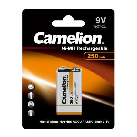 Акумулятор Крона 250mAh Ni-MH * 1 6F22-1BL Camelion (NH-9V250BP1)