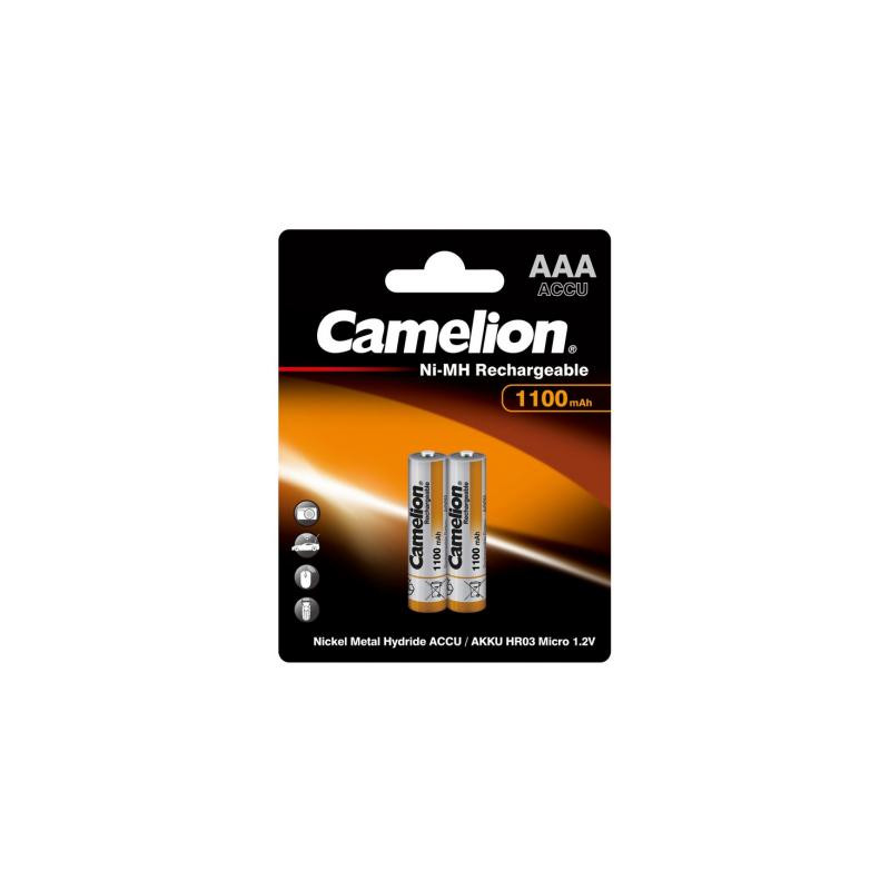 Акумулятор Camelion AAA 1100mAh Ni-MH * 2 R03-2BL (NH-AAA1100BP2)