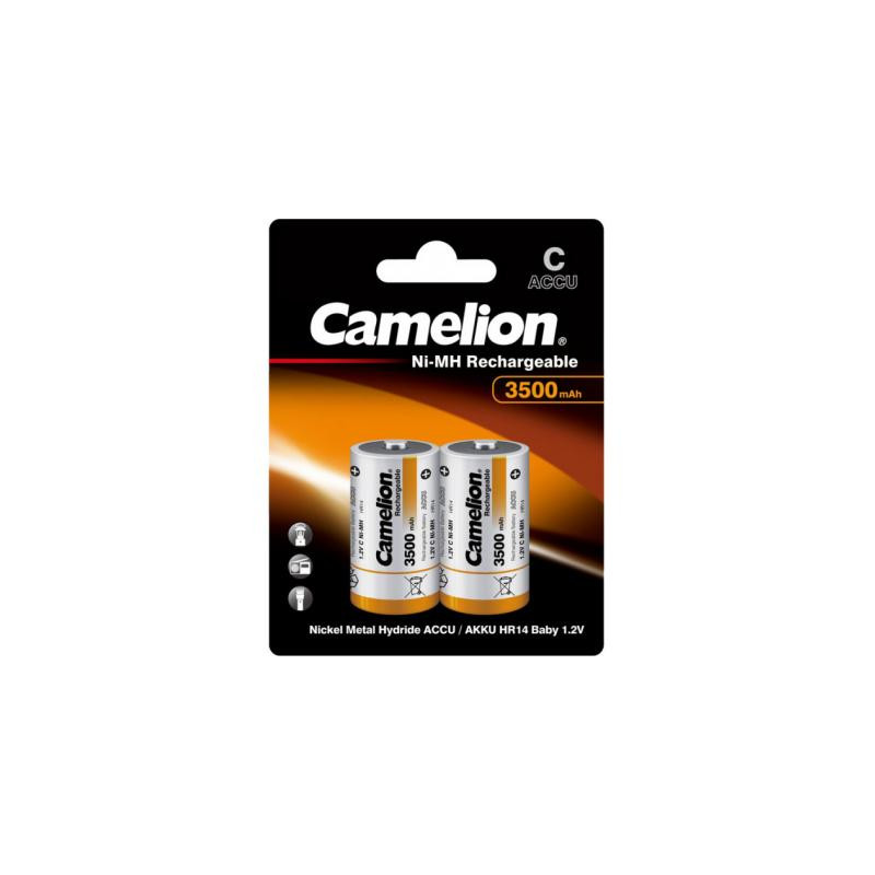 Акумулятор Camelion C 3500mAh Ni-MH * 2 R14-2BL (NH-С3500BP2)