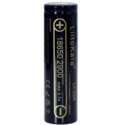 Акумулятор 18650 2900mAh Li-Ion, (2850-2950mah), 3.7V (2.75-4.2V), Blac Liitokala (Lii-29A)