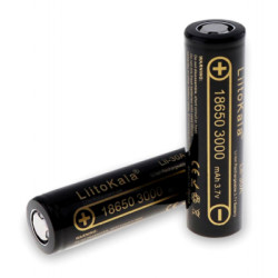 Акумулятор 18650 3000mAh Li-Ion, (2850-3250mah), 3.7V (2.75-4.2V), Blac Liitokala (Lii-30A)