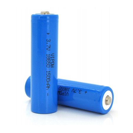 Акумулятор 18650 1500mAh, TipTop, 3.7V, Blue Vipow (ICR18650-1500mAhTT)