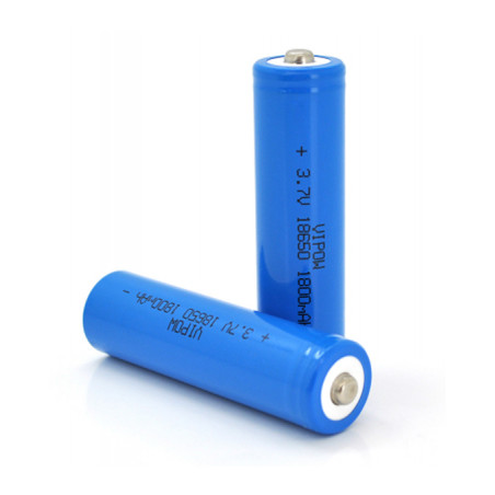 Акумулятор 18650 1800mAh, TipTop, 3.7V, Blue Vipow (ICR18650-1800mAhTT)