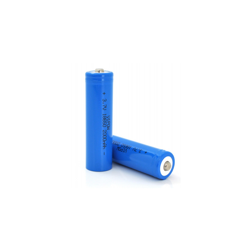 Акумулятор 18650 2000mAh, TipTop, 3.7V, Blue Vipow (ICR18650-2000mAhTT)