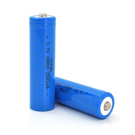 Акумулятор 18650 2000mAh, TipTop, 3.7V, Blue Vipow (ICR18650-2000mAhTT)