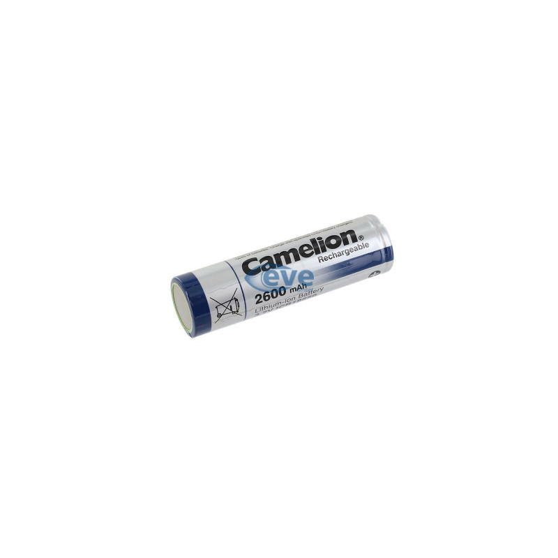 Акумулятор 18650 2600mAh, FlatTop, 3.7V, Bulk Camelion (ICR18650F-26)