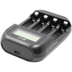 Зарядний пристрій для акумуляторів PowerPlant PP-UN4 (AA, AAA / input microUSB DC 5V/2A) (PP-UN4)