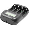 Зарядний пристрій для акумуляторів PowerPlant PP-UN4 (AA, AAA / input microUSB DC 5V/2A) (PP-UN4)