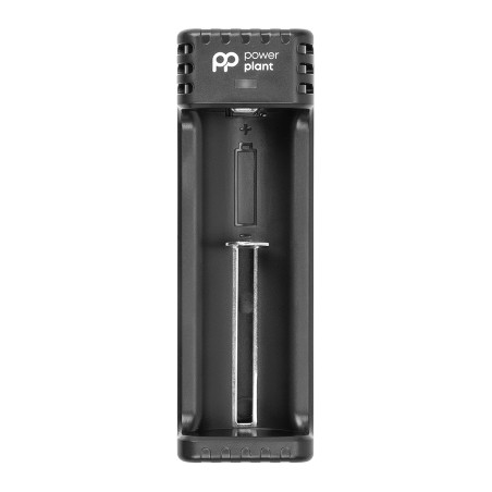 Зарядний пристрій для акумуляторів PowerPlant PP-U1BS (Li-ion / input DC 5V/2A) (AA620197)