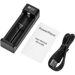 Зарядний пристрій для акумуляторів PowerPlant PP-U1BS (Li-ion / input DC 5V/2A) (AA620197)