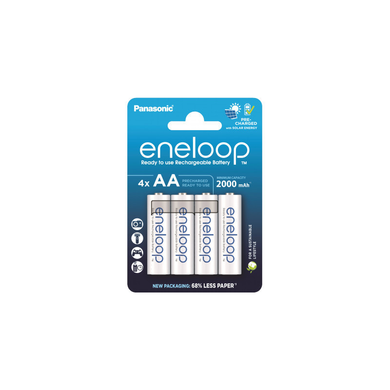 Акумулятор Panasonic AA Eneloop 2000mAh NI-MH * 4 (BK-3MCDE/4CP)