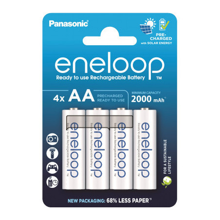 Акумулятор Panasonic AA Eneloop 2000mAh NI-MH * 4 (BK-3MCDE/4CP)