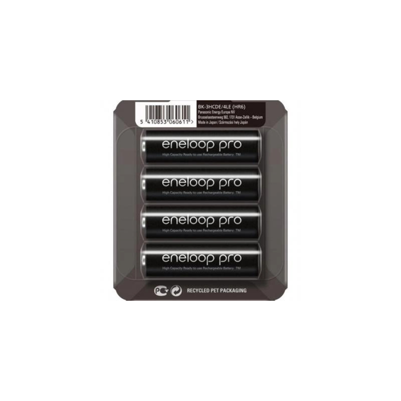 Акумулятор Panasonic AA Eneloop 2500mAh Pro NI-MH * 4 (BK-3HCDE/4CP)