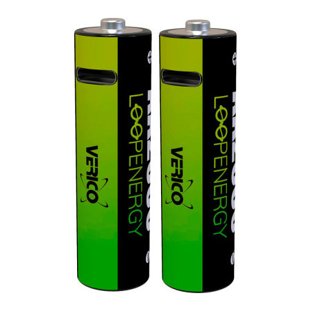 Акумулятор Verico AA USB Type-C 1700mAh 1.5V Li-ion * 2 (LoopEnergy) (1UDBT-A1WEA2-NN)