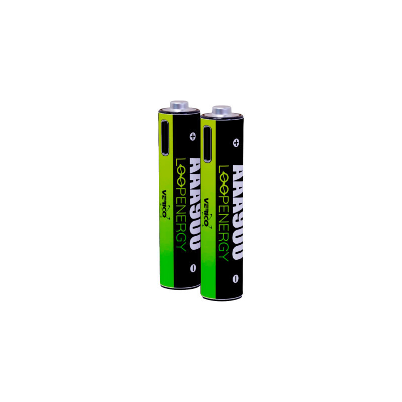 Акумулятор Verico AAA USB Type-C 600mAh 1.5V Li-ion * 2 (LoopEnergy) (1UDBT-A2WEB2-NN)
