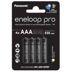 Акумулятор Panasonic Eneloop AAA 930 mAh Pro NI-MH * 4 (BK-4HCDE/4CP)