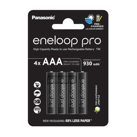 Акумулятор Panasonic Eneloop AAA 930 mAh Pro NI-MH * 4 (BK-4HCDE/4CP)