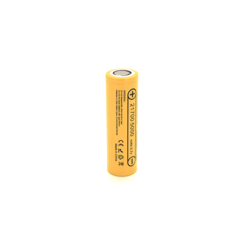 Акумулятор 21700 5000mah, (4700-5100mah) 15A, 3.7V(2.5-4.2V), Yellow Liitokala (Lii-50E / 23384)