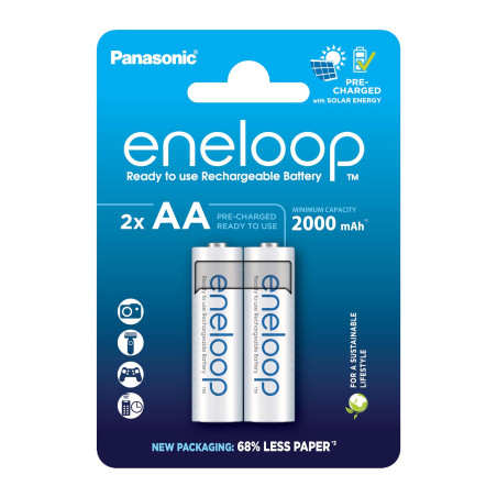 Акумулятор Panasonic AA Eneloop 2000mAh NI-MH * 2 (BK-3MCDE/2CP)