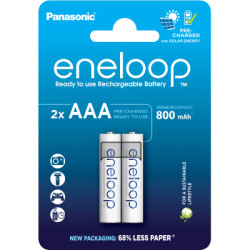 Акумулятор Panasonic AAA Eneloop 800mAh NI-MH * 2 (BK-4MCDE/2CP)