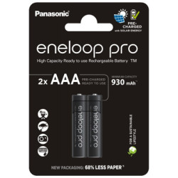 Акумулятор Panasonic AAA Eneloop 930mAh Pro NI-MH * 2 (BK-4HCDE/2CP)
