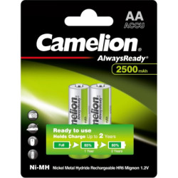Акумулятор Camelion AA 2500mAh Ni-MH AlwaysReady * 2 R6-2BL (NH-AA2500АRBP2)