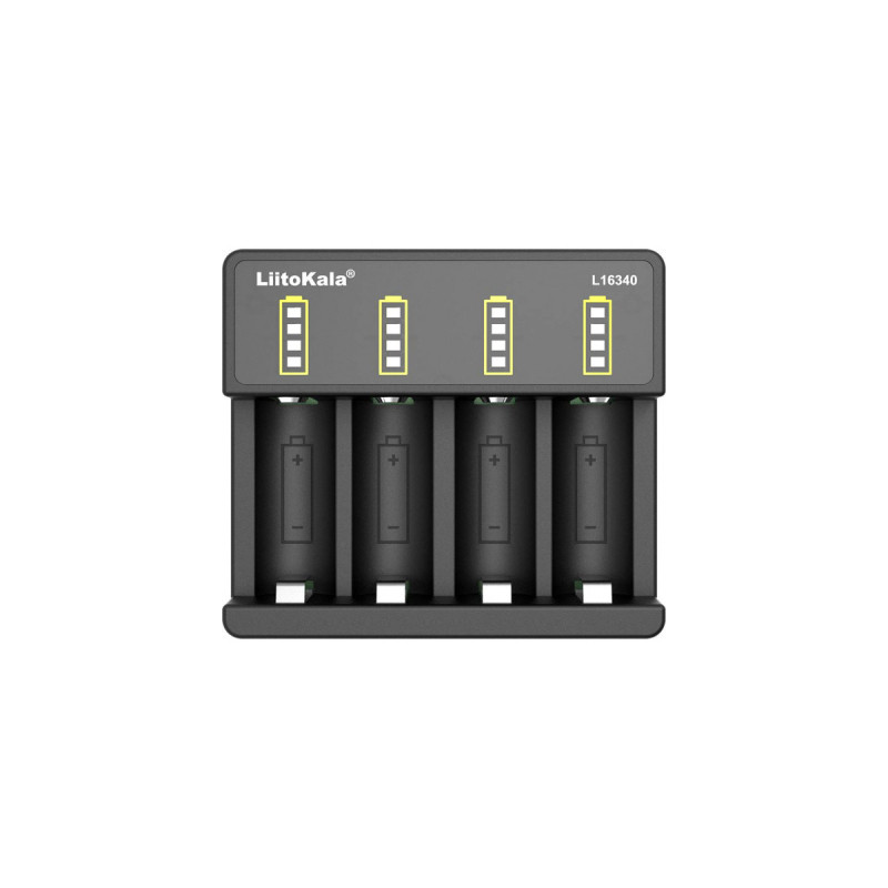 Зарядний пристрій для акумуляторів Liitokala 4 Slots, Li-ion, 16340, CR123A (Lii-L16340)