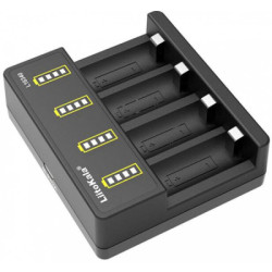 Зарядний пристрій для акумуляторів Liitokala 4 Slots, Li-ion, 16340, CR123A (Lii-L16340)