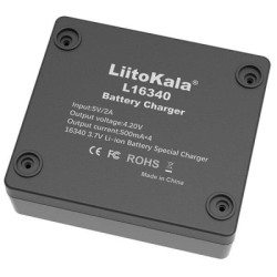 Зарядний пристрій для акумуляторів Liitokala 4 Slots, Li-ion, 16340, CR123A (Lii-L16340)