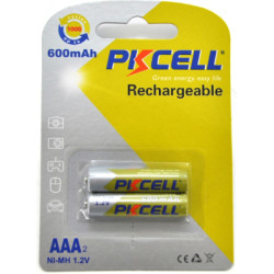 Акумулятор PkCell AAA R03 600mAh 1.2V NiMH Rechargeable Battery, 2шт/бл (PC/AAA600-2BR)