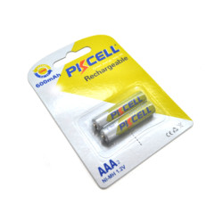 Акумулятор PkCell AAA R03 600mAh 1.2V NiMH Rechargeable Battery, 2шт/бл (PC/AAA600-2BR)