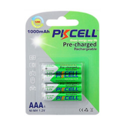 Акумулятор PkCell AAA R03 1000mAh 1.2V NiMH Already Charged, 4шт/бл (PC/AAA1000-4BA)