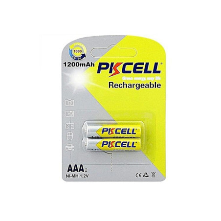 Акумулятор PkCell AAA R03 1200mAh 1.2V NiMH Rechargeable Battery, 2шт/бл (PC/AAA1200-2BR)