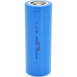 Акумулятор 26650 3300mAh, LiFePO4, FlatTop, 3.2V, Blue Vipow (IFR26650-3300mAhFT / 31075)