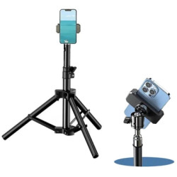 Штатив RTAKO ZJ-ZB01 55CM Matte Finish Carbon Steel Tripod Black (6930539528246)