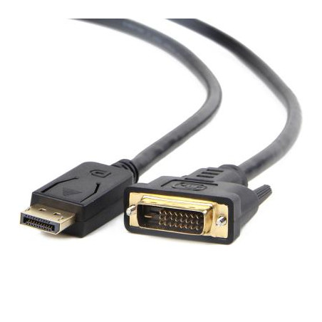 Кабель мультимедійний DisplayPort M to DVI M 1.0m 24+1pin Cablexpert (CC-DPM-DVIM-1M)