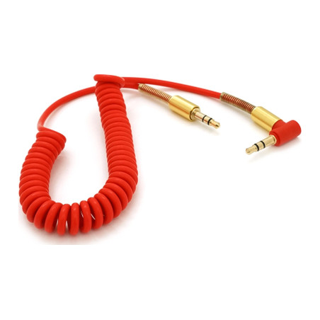Кабель мультимедійний 3.5mm M to 3.5mm M 1.5m 90° corner red Voltronic (YT-AUXSGJ(M)/(M)-1.5-R)