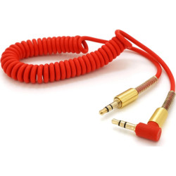 Кабель мультимедійний 3.5mm M to 3.5mm M 1.5m 90° corner red Voltronic (YT-AUXSGJ(M)/(M)-1.5-R)
