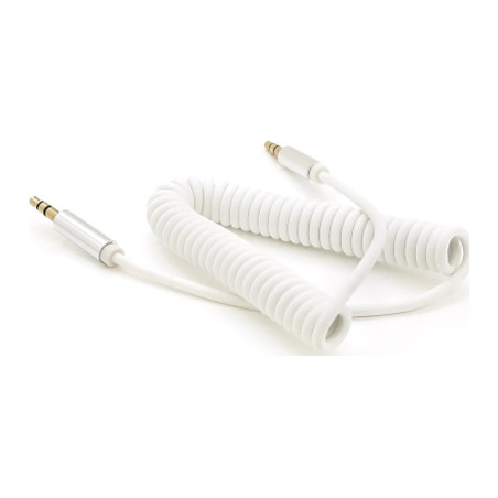 Кабель мультимедійний 3.5mm M to 3.5mm M 1.5m 90° corner white Voltronic (YT-AUXSGJ(M)/(M)-1.5-W)