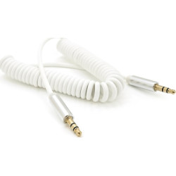 Кабель мультимедійний 3.5mm M to 3.5mm M 1.5m 90° corner white Voltronic (YT-AUXSGJ(M)/(M)-1.5-W)