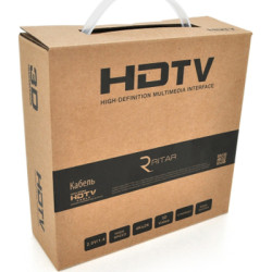Кабель мультимедійний HDMI M to HDMI M 10.0m V1.4 4K black Ritar (HDMI(M)/(M)V1.4-10m-348B/19931)