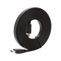 Кабель мультимедійний HDMI M to HDMI M 5.0m V1.4 black Merlion (YT-HDMI(M)/(M)SLIM-5.0m/01072)