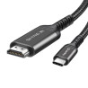 Кабель мультимедійний USB-C to HDMI M 2.0m 4K60Hz black ColorWay (CW-CBCHD077-BK)