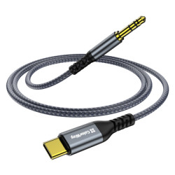 Кабель мультимедійний USB-C to 3.5mm M 1.2m gray ColorWay (CW-CBPDJ071-G)